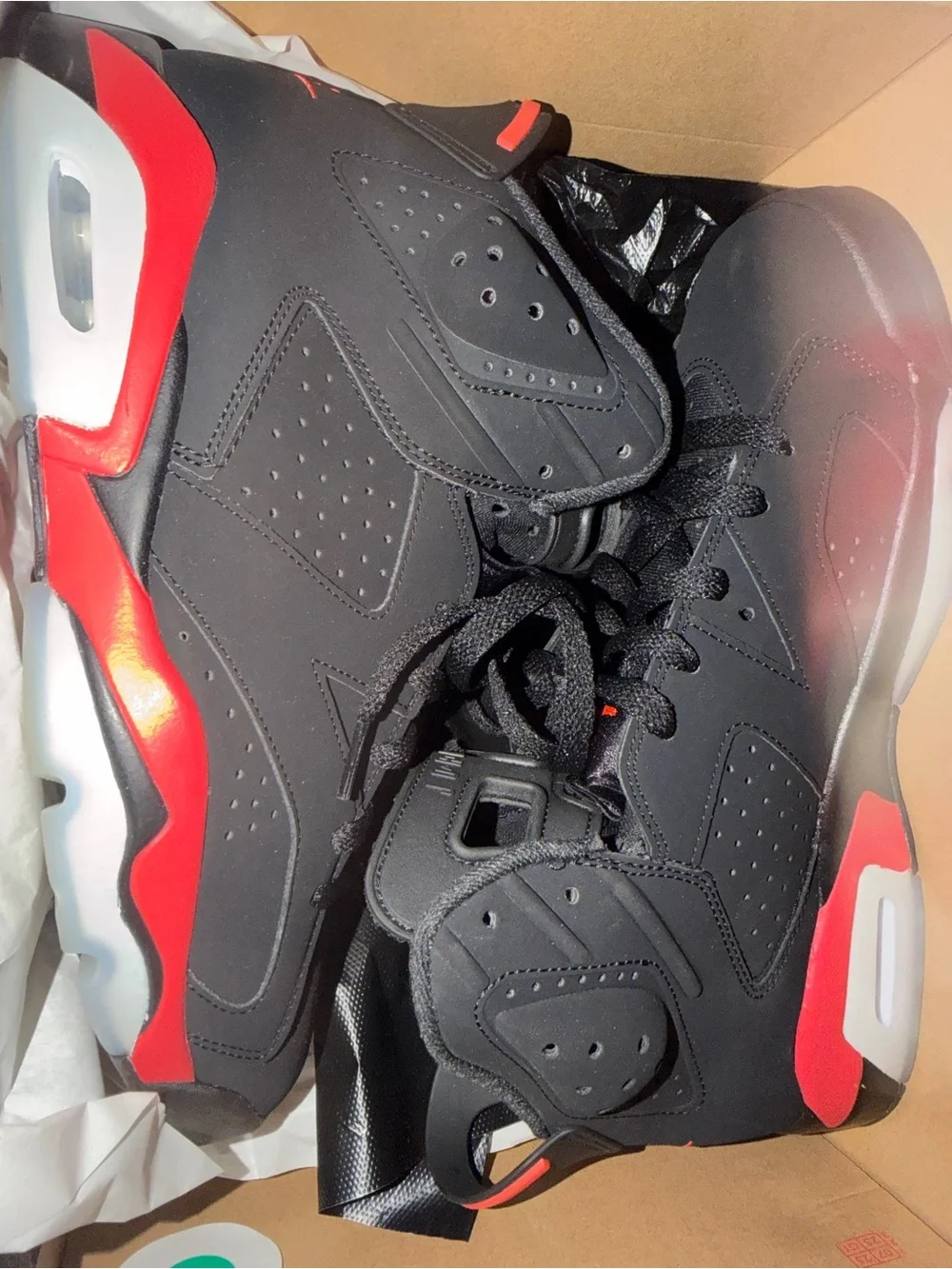 Nike Jordan Shoe Boxes with Red Jumpman Logos